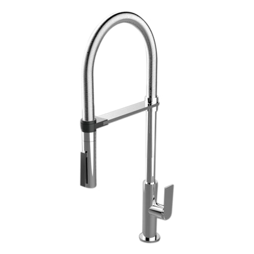 Aquamoon Havana Single-Handle Kitchen Sink Faucet, Brushed Nickel Finished