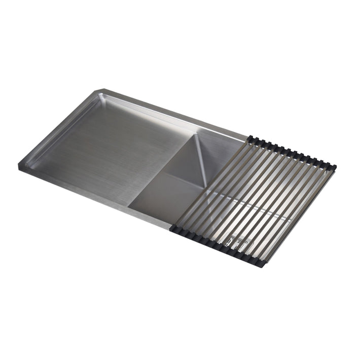 Kitchen Sink Single Bowl 16 Gauge W37.75Xd17.75X9