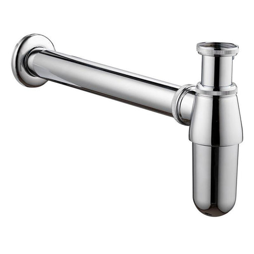 Brass Bottle P-Trap  Basin Sink Waste Trap Drain Kit Round, Chrome Finished