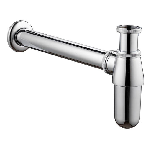 Brass Bottle P-Trap  Basin Sink Waste Trap Drain Kit Round, Brushed Nickel Finished