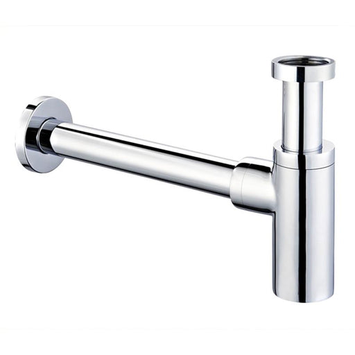 Brass  Contemporary Round P-Trap  Basin Sink Waste Trap Drain Kit , Chrome Finished