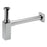 Brass Contemporary Square Bottle P-Trap  Basin Sink Waste Trap Drain Kit , Chrome Finished