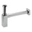 Brass Contemporary Square Bottle P-Trap  Basin Sink Waste Trap Drain Kit , Brushed Nickel Finished