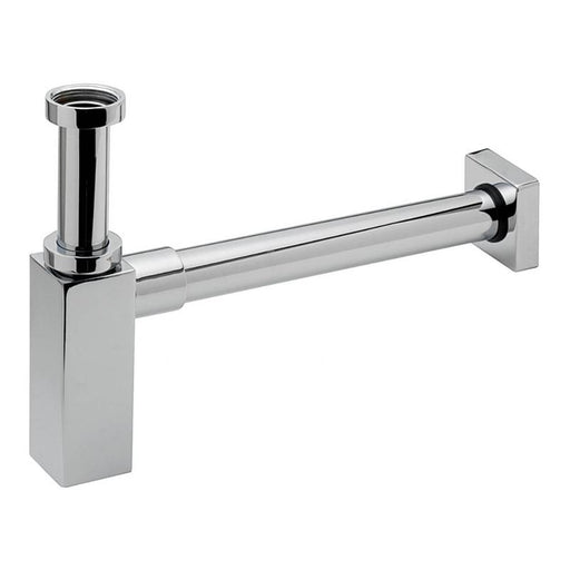 Brass Contemporary Square Bottle P-Trap  Basin Sink Waste Trap Drain Kit , Brushed Nickel Finished