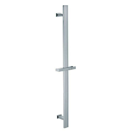 Aquamoon 1012 Square Stainless Steel Slide Bar With Height Adjustable, Chrome Finished