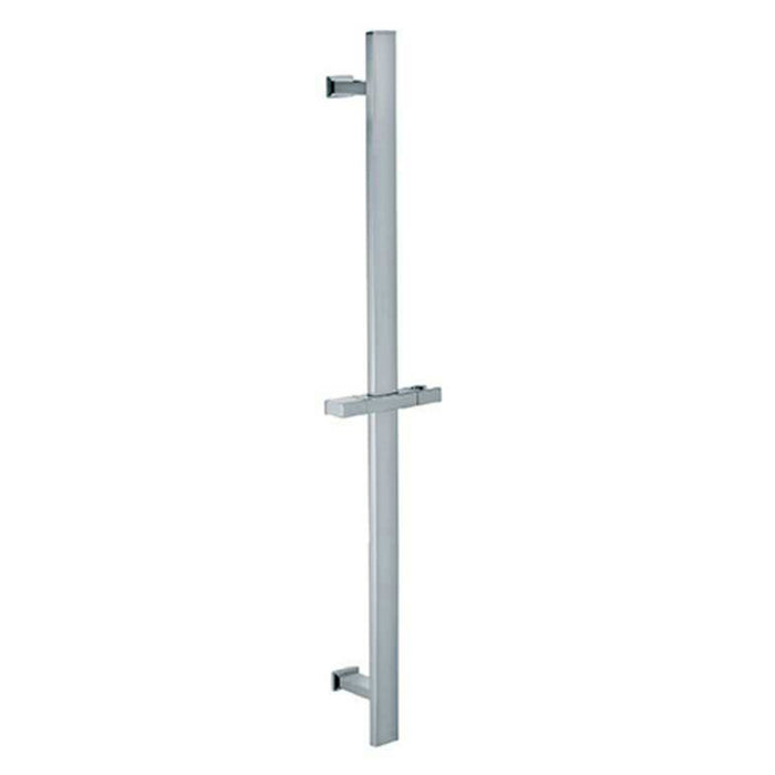 Aquamoon 1012 Square Stainless Steel Slide Bar With Height Adjustable, Chrome Finished