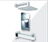 Aquamoon Axo Chrome Shower With Tub Spout And 8" Rain Shower Head, Wall Mounted Arm + Rough In + Trim Included Setaxo10821