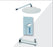 Aquamoon Bali Brushed Nickel  Shower With Tub Spout And 8" Rain Shower Head, Wall Mounted Arm + Rough In + Trim Included Setbali10822