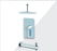Aquamoon Bali Brushed Nickel  Shower With Tub Spout And 8" Rain Shower Head, Ceiling Mounted Arm + Rough In + Trim Included Setbali20822