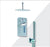 Aquamoon BALI Brush Nickel   Bathroom Modern Rain Mixer Shower Combo Set Ceiling Arm Mounted + Rainfall Shower Head 8" + Rough in + Trim Incluided + Handheld SETBALI20832