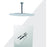 Aquamoon Barcelona Brushed Nickel  Shower With Tub Spout And 8" Rain Shower Head, Ceiling Mounted Arm + Rough In + Trim Included Setbar20822