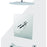 Aquamoon BARCELONA Chrome Shower with Tub Spout and 12" Rain Shower Head, Ceiling Mounted Arm + Rough in + Trim Incluided SETBAR21221