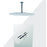 Aquamoon Barcelona Brushed Nickel  Shower With Tub Spout And 12" Rain Shower Head, Ceiling Mounted Arm + Rough In + Trim Included Setbar21222