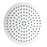 Aquamoon 12"  Chrome Round Stainless Steel Shower Head Modern Shower Head  12 X 0.5