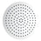 Aquamoon 12"  Brushed Nickel Round Stainless Steel Shower Head Modern Shower Head  12 X 0.5