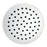Aquamoon 6"  Chrome Round Stainless Steel Shower Head Modern Shower Head  6 X 0.5