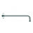 Aquamoon 15" Shower Arm Wall Round Brushed Nickel With Flange