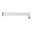 Aquamoon 15" Shower Arm Wall Square Chrome With Flange