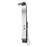 Aquamoon Bastia  Wall Mount Bathroom Shower Panel 60 X 10 With  Rainfall Shower Head + Handhled Shower + Massage Body Jets