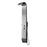 Aquamoon Bastia  Wall Mount Bathroom Shower Panel 60 X 10 With  Rainfall Shower Head + Handhled Shower + Massage Body Jets