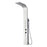 Aquamoon Niagara Duo  Stainless Steel  Wall Mount Bathroom Shower Panel 60 X 7.5 With  Rainfall Shower Head + Handhled Shower + Massage Body Jets