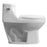 Aquamoon 212 Ada Single Flush Elongated One Piece Toilet With Soft Closing Seat, Water Sense, High-Efficiency, Color White