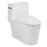 Aquamoon 335 Elongated One Piece Toilet With Soft Closing Seat, Water Sense, High-Efficiency, Color White