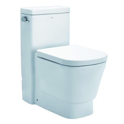 Eago 357 Single Flush Elongated One Piece Toilet With Soft Closing Seat, Water Sense, High-Efficiency, Color White