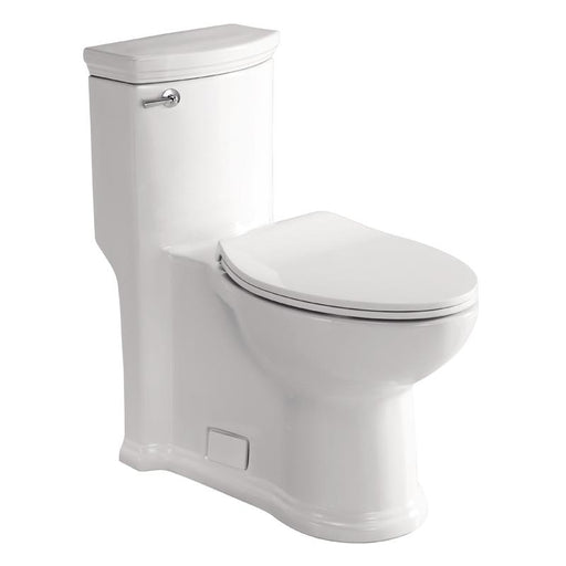Eago 364 Single Flush Elongated One Piece Toilet With Soft Closing Seat, Comfort High, Water Sense, High-Efficiency, Color White