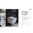 Aquamoon 708 Square Wall-Hung Elongated One Piece Toilet With Soft Closing Seat, Water Sense, High-Efficiency, Color White