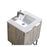 Aquamoon Canyon 24 Ashwood Wall Mounted or Free Standing Bathroom Vanity Set