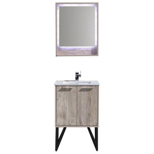 Aquamoon Canyon 30 Ashwood Wall Mounted or Free Standing Modern Bathroom Vanity Set