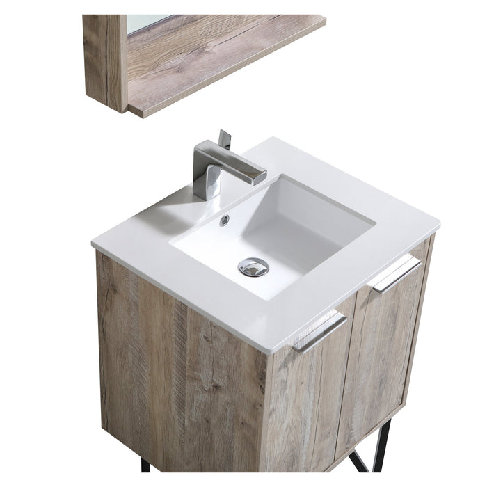 Aquamoon Canyon 30 Ashwood Wall Mounted or Free Standing Modern Bathroom Vanity Set