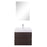 Aquamoon Contessa 24  Wendge Wall Mounted Modern Bathroom Vanity Set