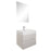 Aquamoon Contessa 24  White Oak Wall Mounted Modern Bathroom Vanity Set