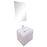 Aquamoon Contessa 24  White Oak Wall Mounted Modern Bathroom Vanity Set