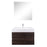 Aquamoon Contessa 31 Infinity Sink Wendge Wall Mounted Modern Bathroom Vanity Set