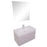 Aquamoon Contessa 36  White Oak Wall Mounted Modern Bathroom Vanity Set