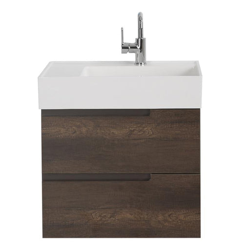 Aquamoon Cronos 24 Wendge Wall Mounted Modern Bathroom Vanity Set