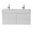 Aquamoon Cronos 48 White Double Sink Wall Mounted Modern Bathroom Vanity Set