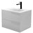 Aquamoon Garda 24 White Wall Hung Modern Bathroom Vanity Set  W/Mirror