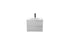 Aquamoon Garda 24 White Wall Hung Modern Bathroom Vanity Set  W/Mirror