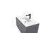 Aquamoon Garda 36 Grey Wall Hung Modern Bathroom Vanity Set