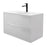 Aquamoon Garda 36 White Wall Hung Modern Bathroom Vanity Set