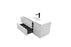 Aquamoon Garda 40 White Wall Hung Modern Bathroom Vanity Set