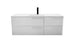 Aquamoon Garda 48 White Wall Hung Modern Bathroom Vanity Set