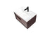 Aquamoon Geneva 30 Brown Wall Hung Modern Bathroom Vanity Set