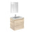 Aquamoon Girona 24 Beige Nature Wall Hung Modern Bathroom Vanity Set