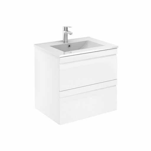 Aquamoon Girona 24 White  Wall Hung Modern Bathroom Vanity Set