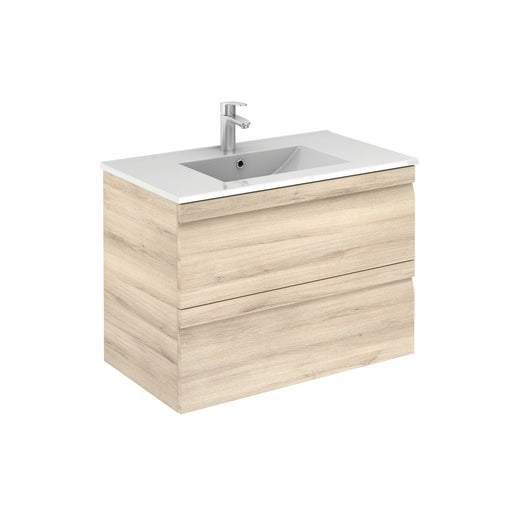 Aquamoon Girona 32 Beige Nature Wall Hung Modern Bathroom Vanity Set